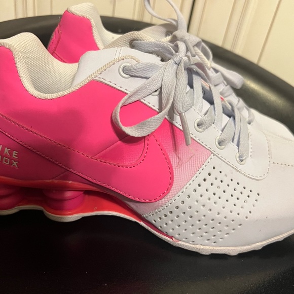Nike Shox Deliver pink and white size 8.5 317547 015 - Picture 8 of 11